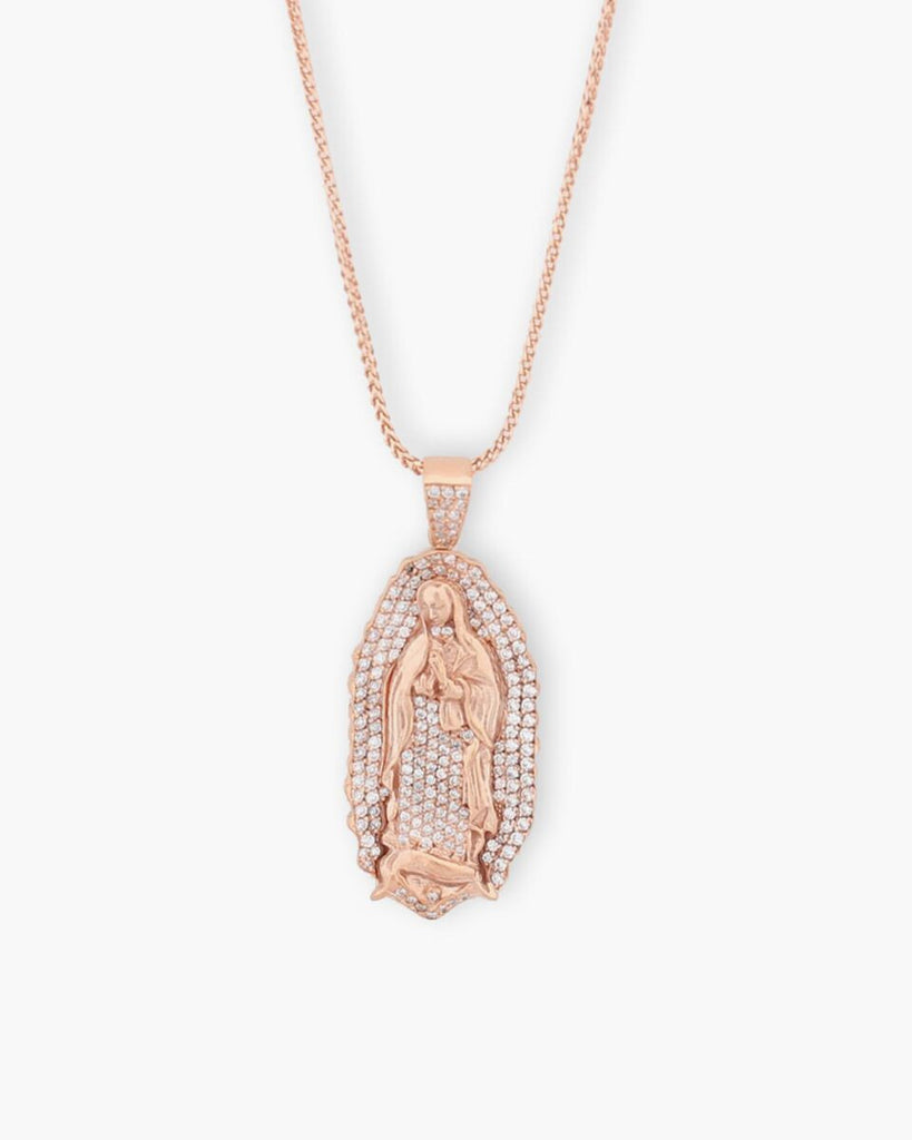 Mother of Guadalupe Necklace (14K Rose Gold)