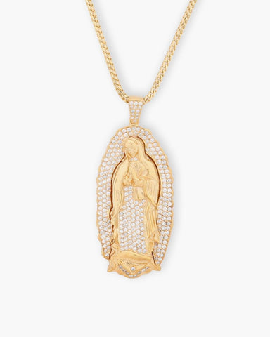 Mother of Guadalupe Necklace (14K Gold)